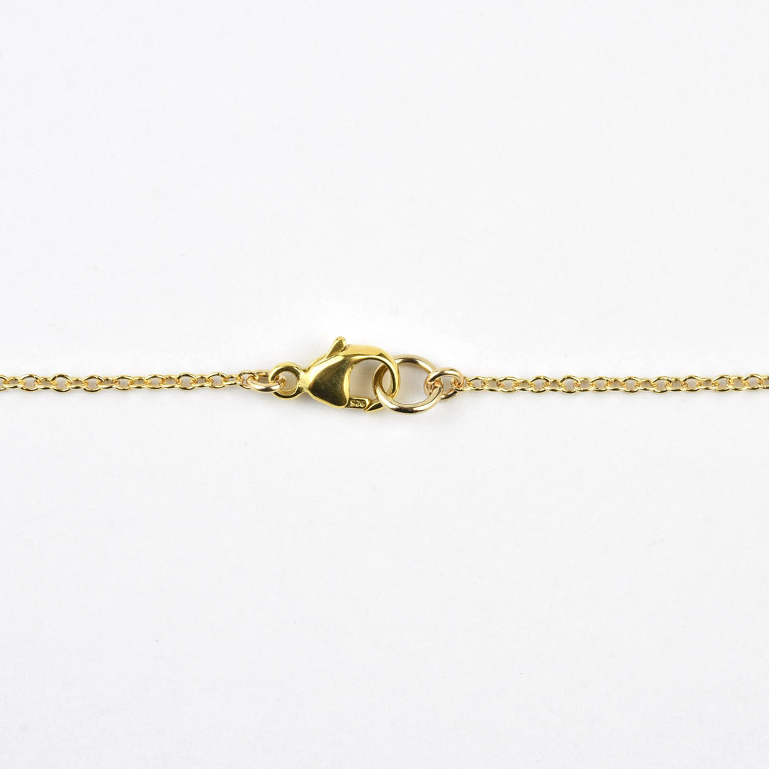 Medium Vermeil Ginkgo Necklace - Goldmakers Fine Jewelry