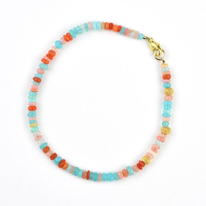 Candy Opal with Seed Pods Bracelet - Goldmakers Fine Jewelry