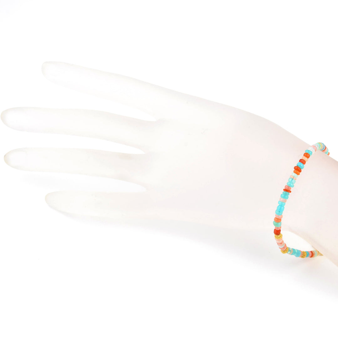 Candy Opal with Seed Pods Bracelet - Goldmakers Fine Jewelry