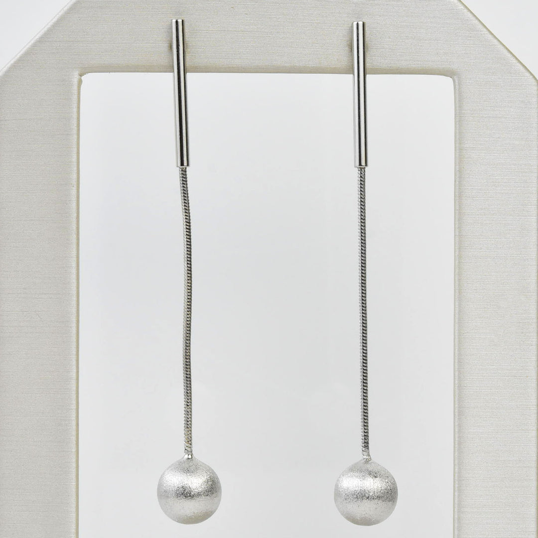 Ball Chain Drop Earrings - Goldmakers Fine Jewelry