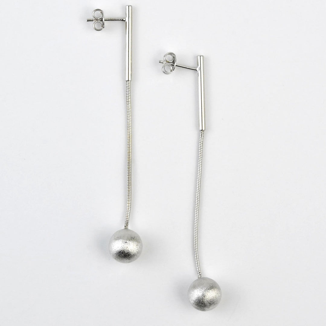 Ball Chain Drop Earrings - Goldmakers Fine Jewelry