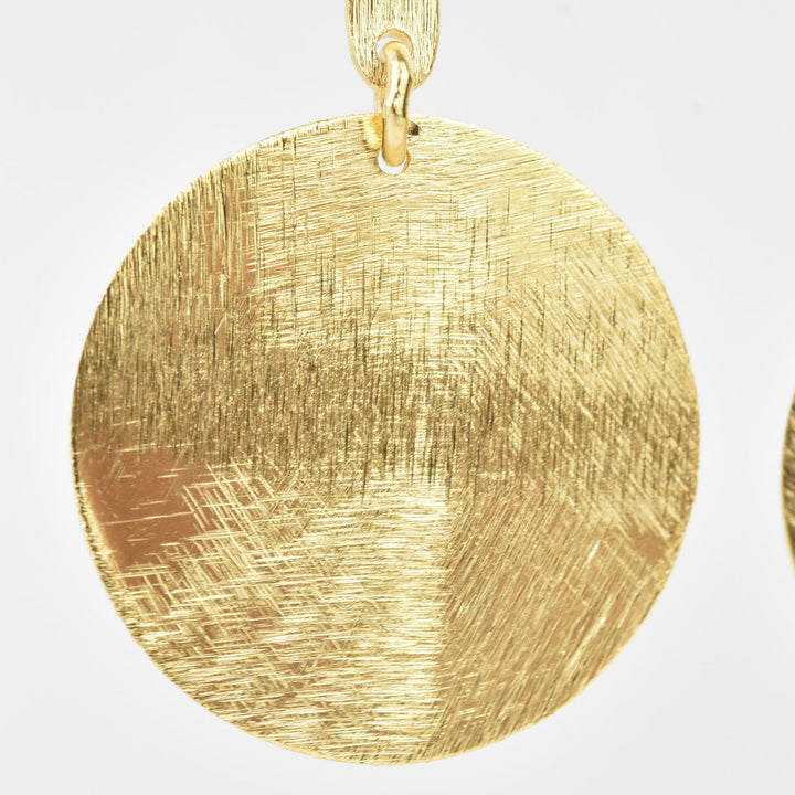 Drop Circle Earrings - Goldmakers Fine Jewelry