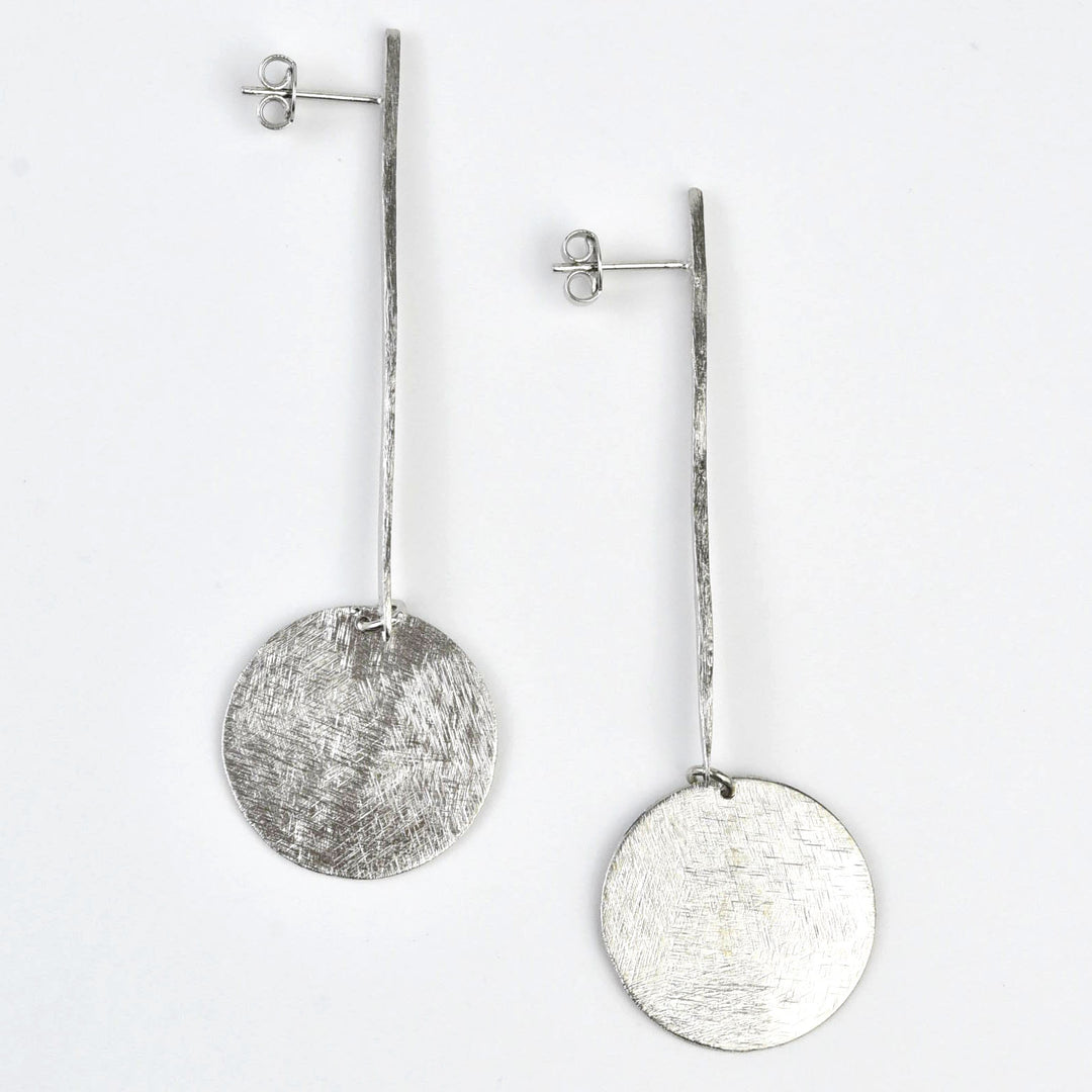 Drop Circle Earrings - Goldmakers Fine Jewelry