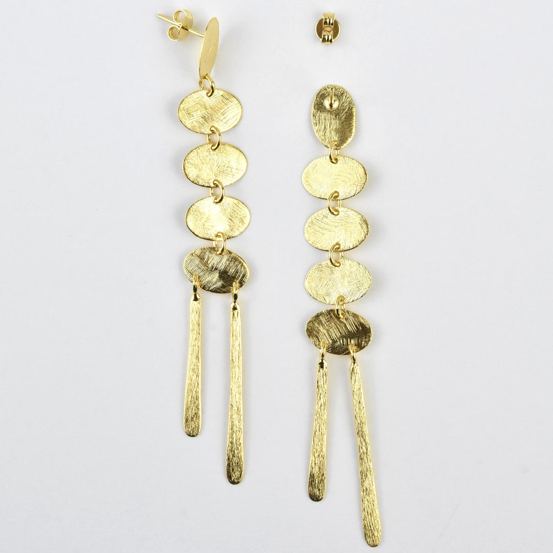 Falling Circles Earrings - Goldmakers Fine Jewelry