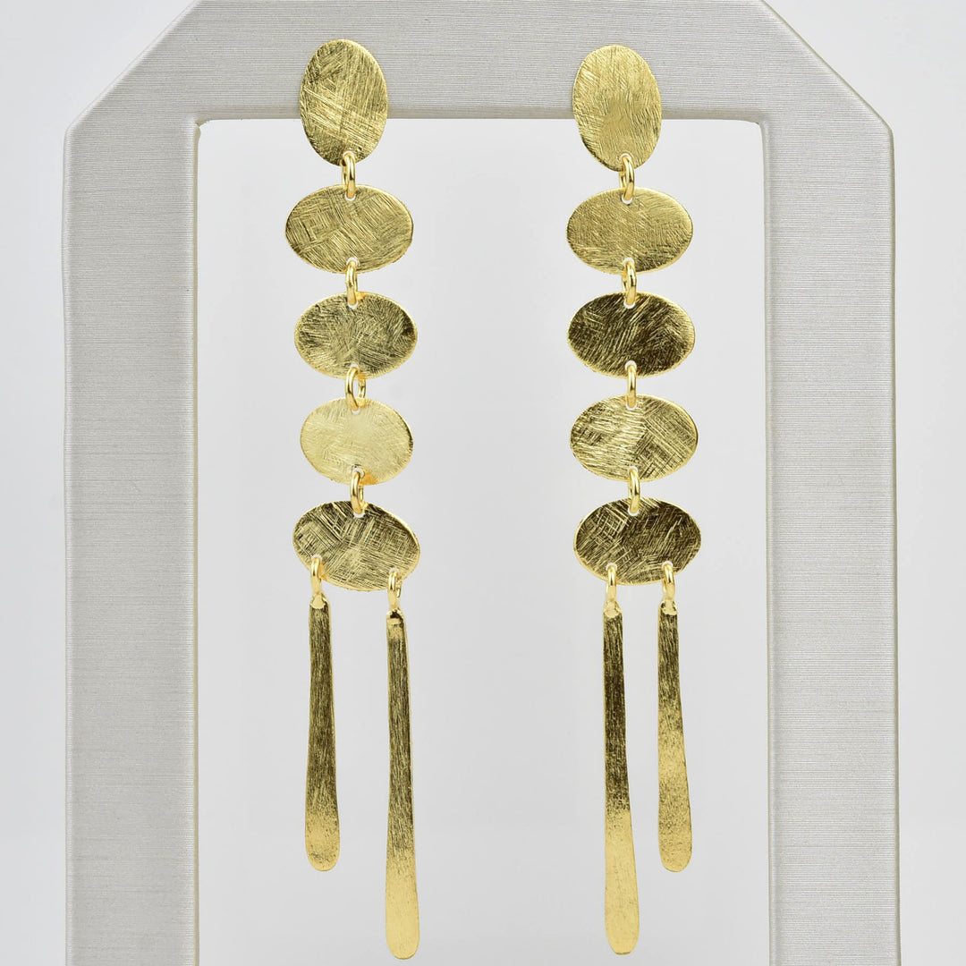Falling Circles Earrings - Goldmakers Fine Jewelry