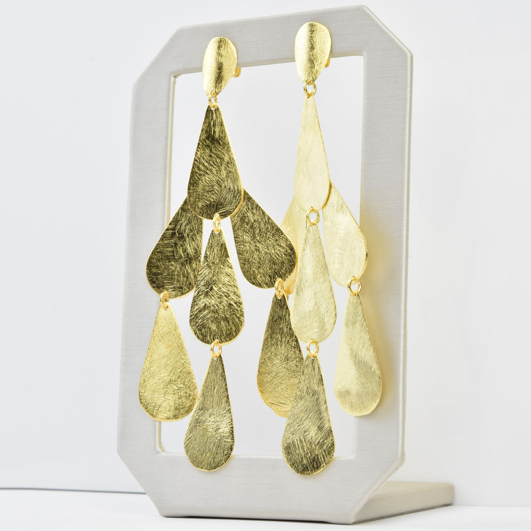 Large Cascading Rain Earrings - Goldmakers Fine Jewelry