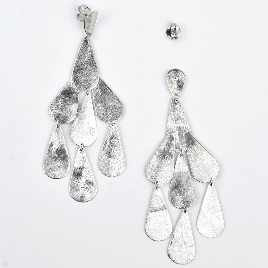 Large Cascading Rain Earrings - Goldmakers Fine Jewelry