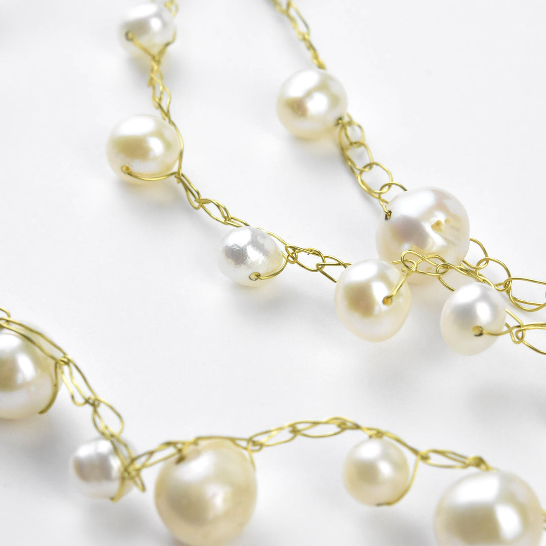 Golden Pearl Collar - Goldmakers Fine Jewelry