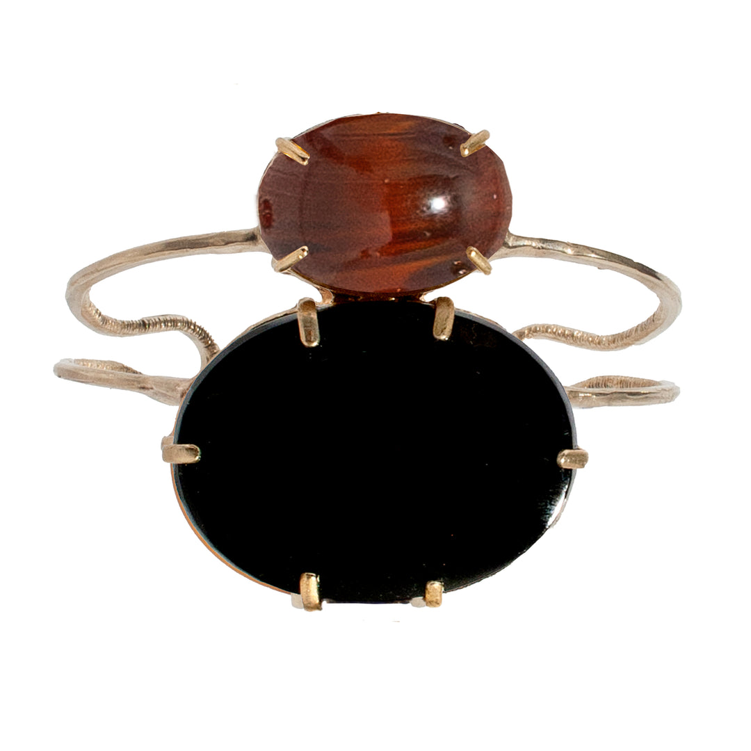 Cliff Cuff in Black & Tortoise