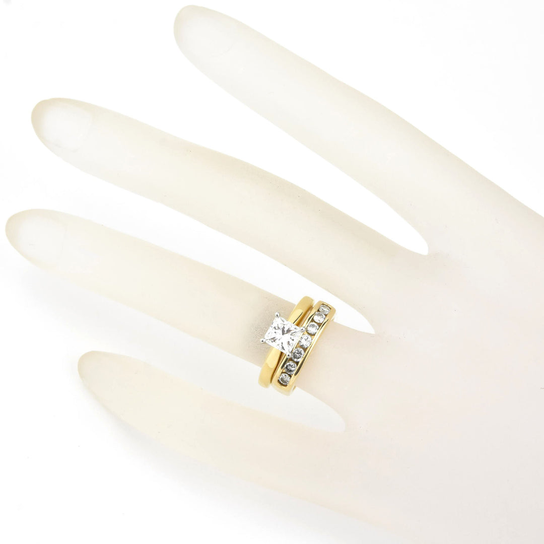 Diamond Channel-Set Band in 14k Yellow Gold - Goldmakers Fine Jewelry