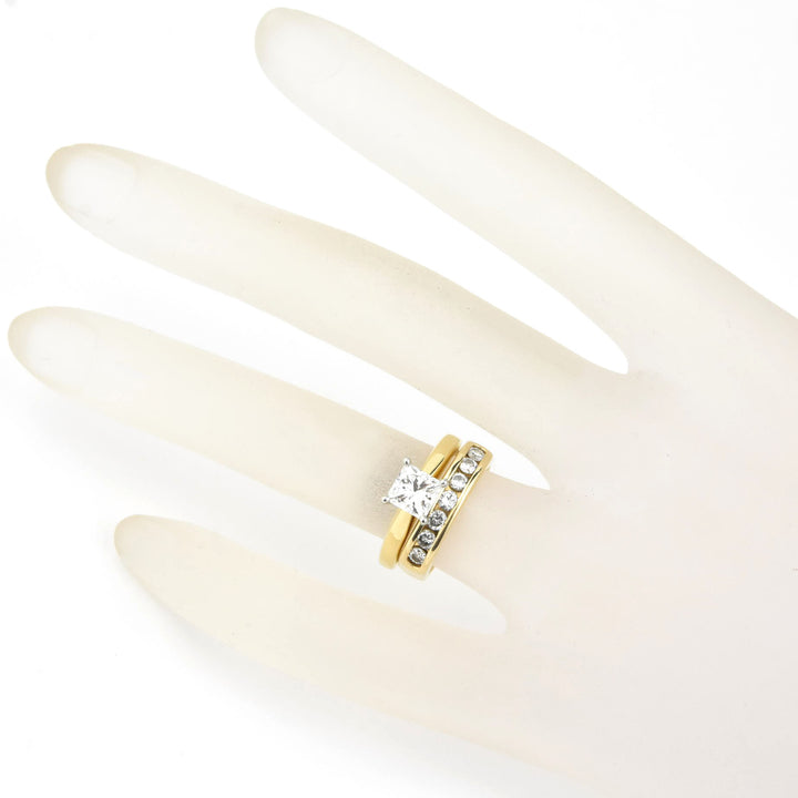 Diamond Channel-Set Band in 14k Yellow Gold - Goldmakers Fine Jewelry