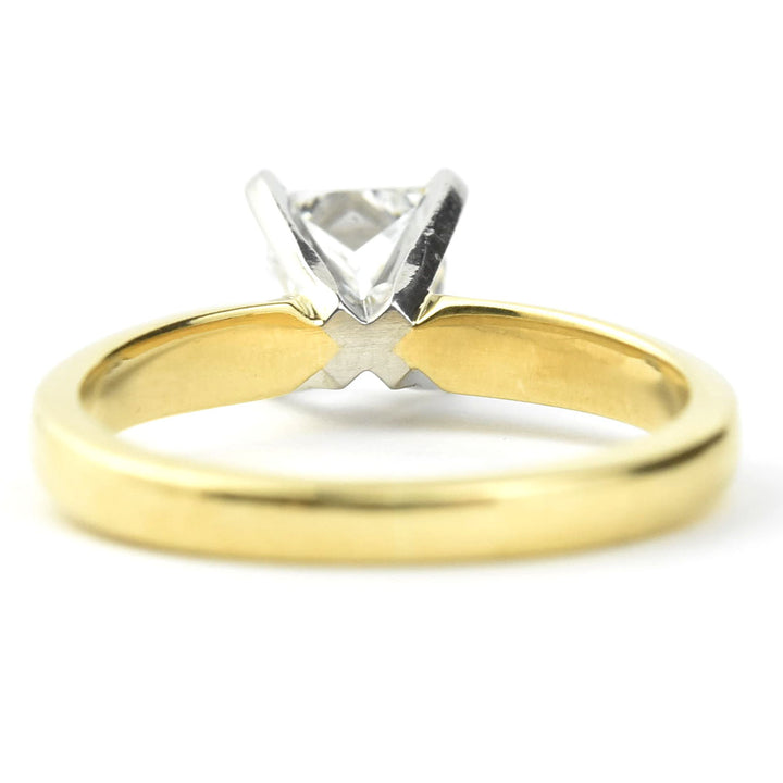 Princess Cut Diamond Solitaire Engagement Ring in 14k Yellow Gold - Goldmakers Fine Jewelry