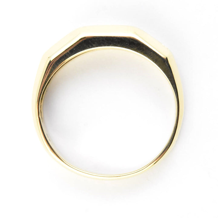 Diamond Gents Channel Band in 14k Yellow Gold