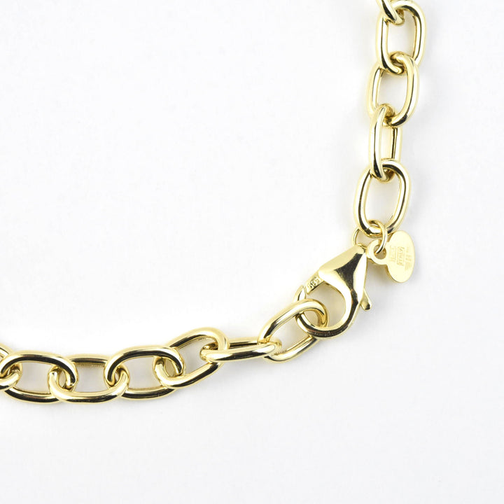 Gold Cable Chain Bracelet in 14k