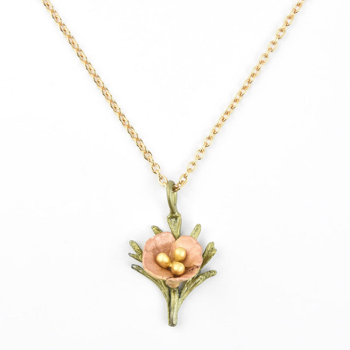 California Poppy Necklace