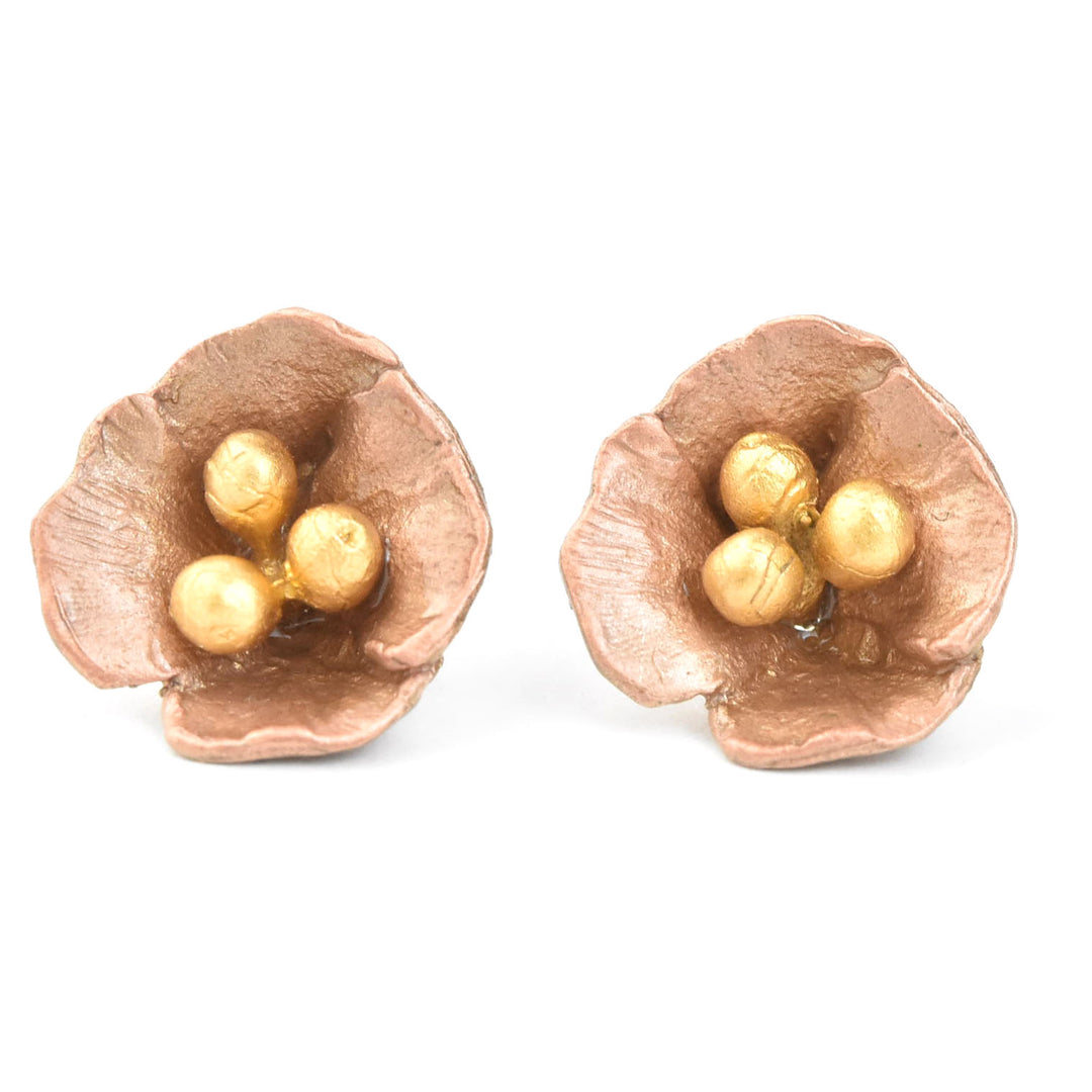 California Poppy Studs