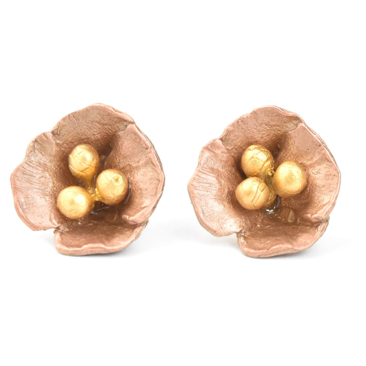 California Poppy Studs
