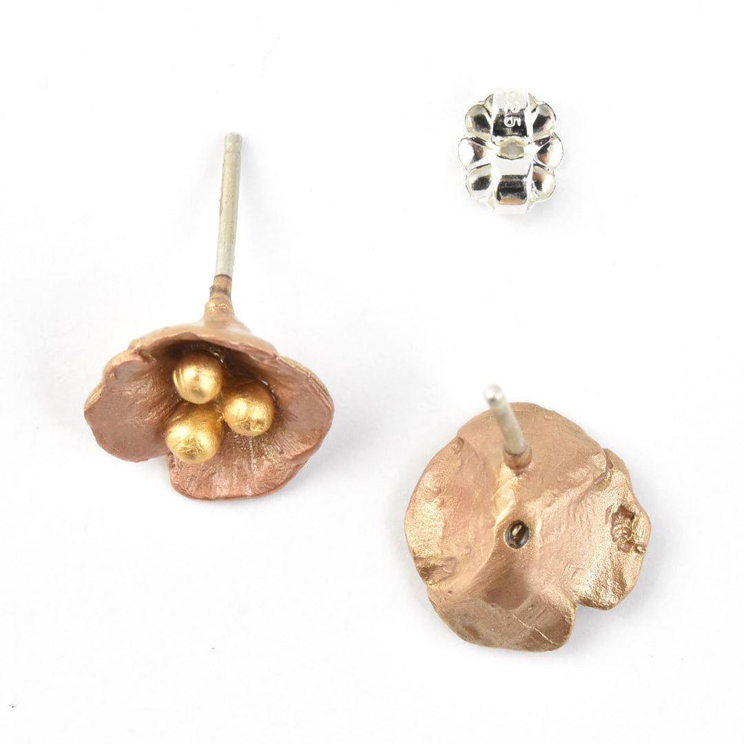 California Poppy Studs