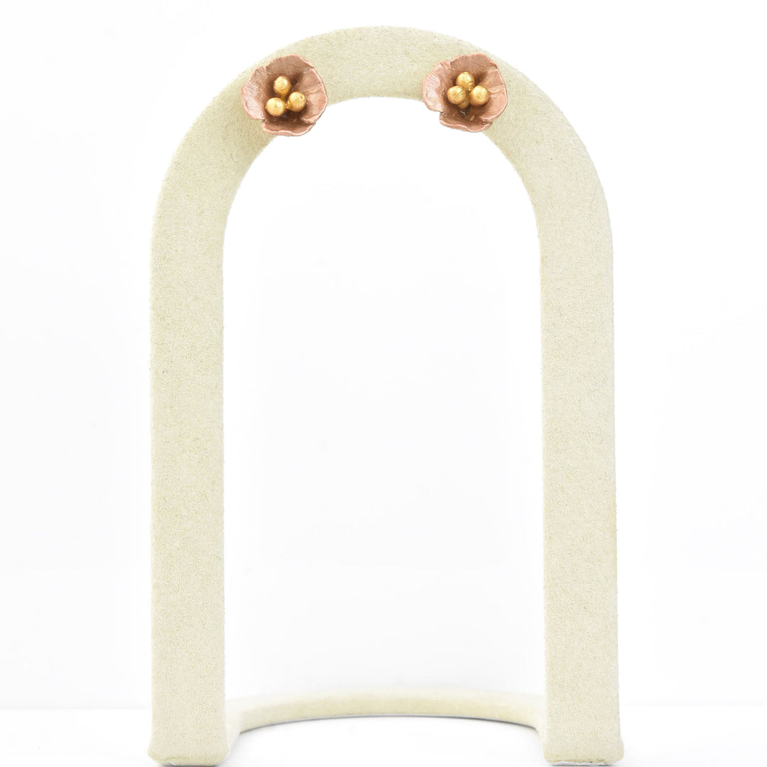 California Poppy Studs
