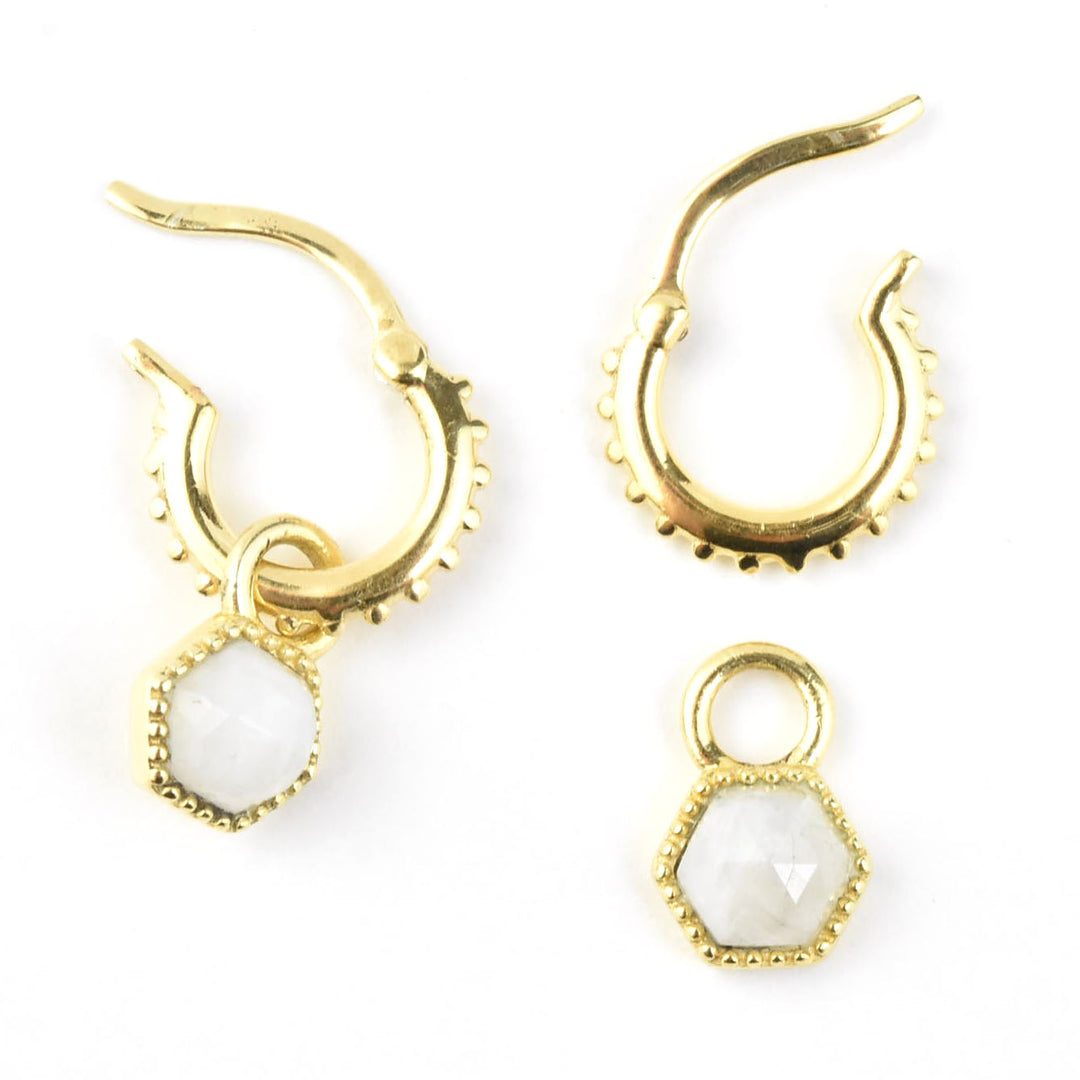 Capella Huggies & Charms - Goldmakers Fine Jewelry