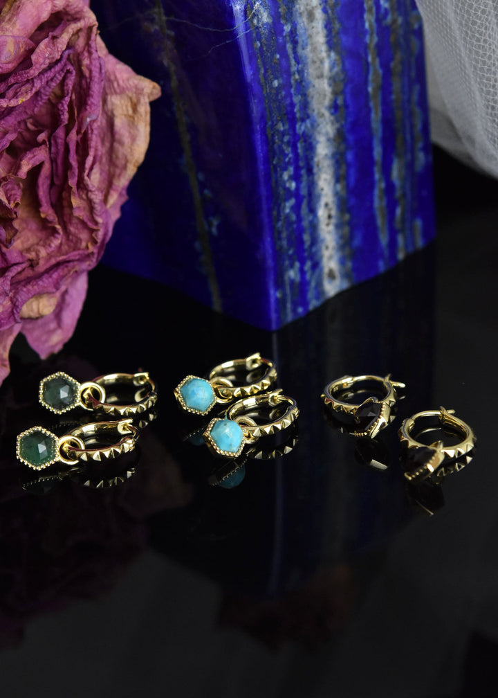 Capella Huggies & Charms - Goldmakers Fine Jewelry