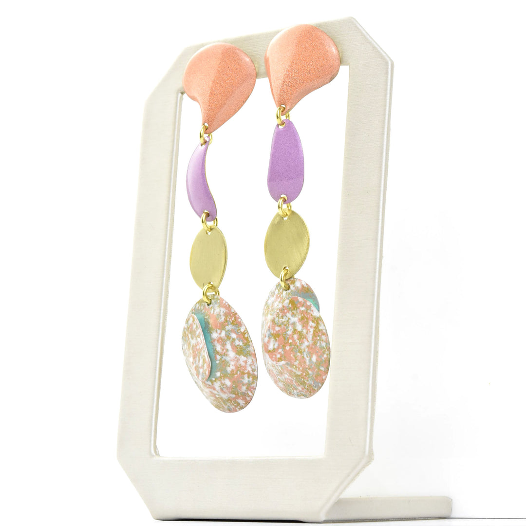 Caracolas Earrings in Rosestone - Goldmakers Fine Jewelry