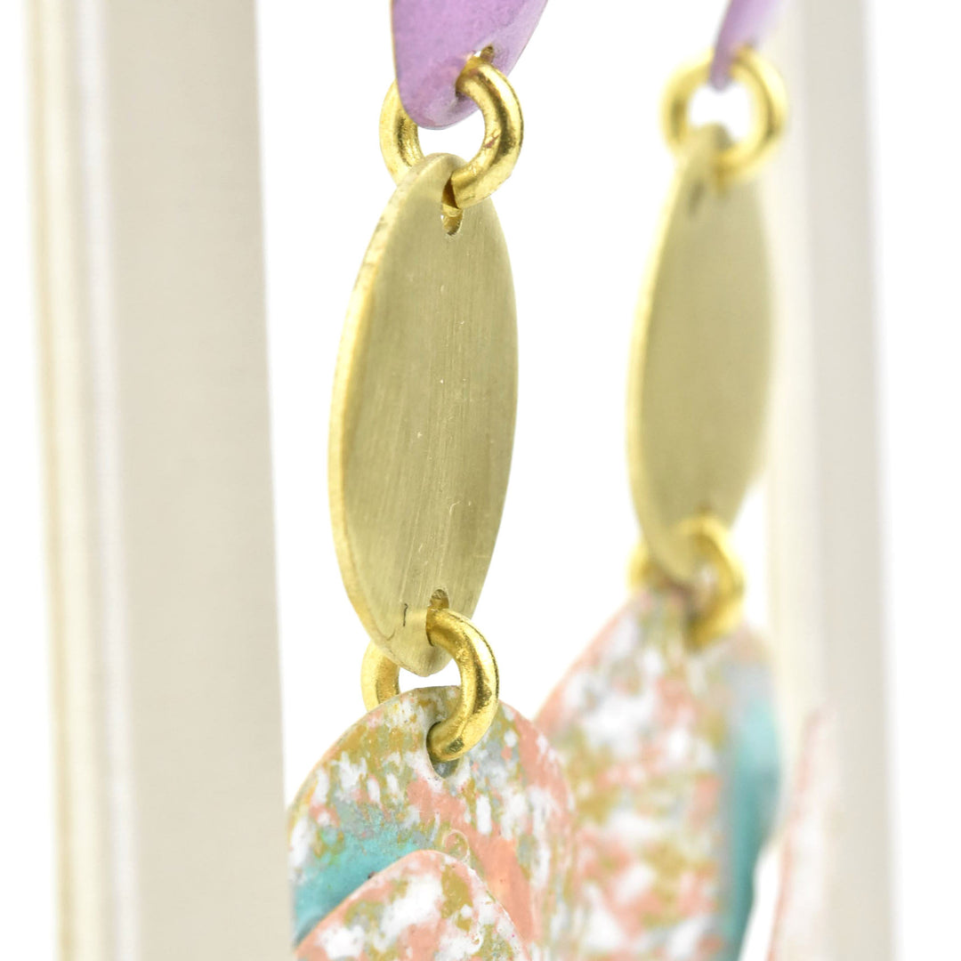 Caracolas Earrings in Rosestone - Goldmakers Fine Jewelry