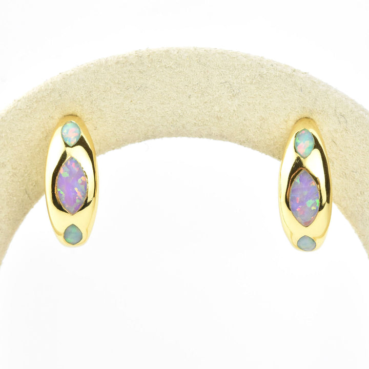 Caribbean Opal Hoops