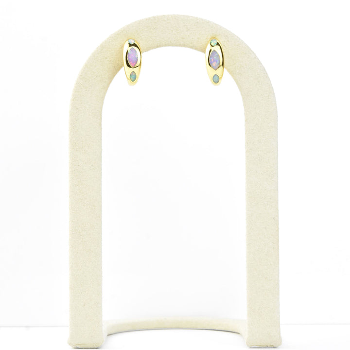 Caribbean Opal Hoops