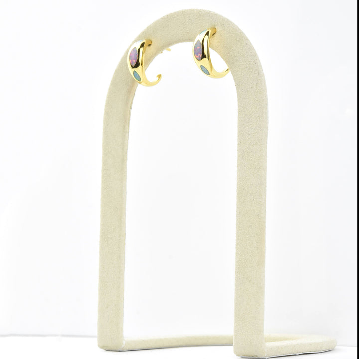Caribbean Opal Hoops