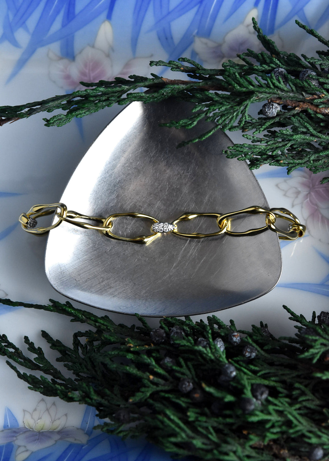 Celeste Link Bracelet - Goldmakers Fine Jewelry