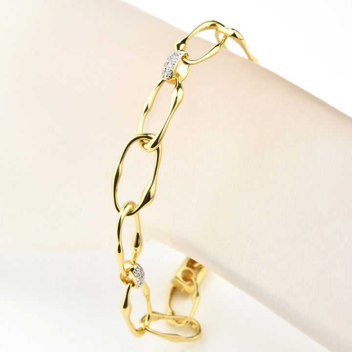Celeste Link Bracelet - Goldmakers Fine Jewelry