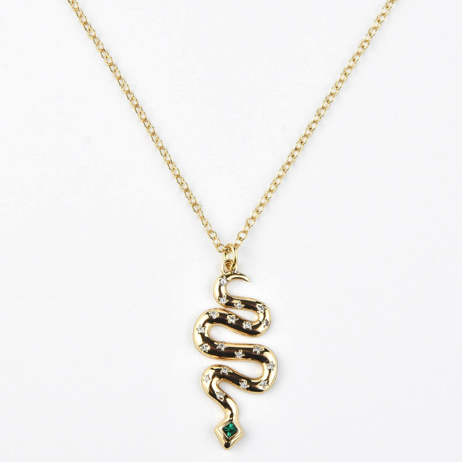 The Celestial Snake Necklace - Goldmakers Fine Jewelry