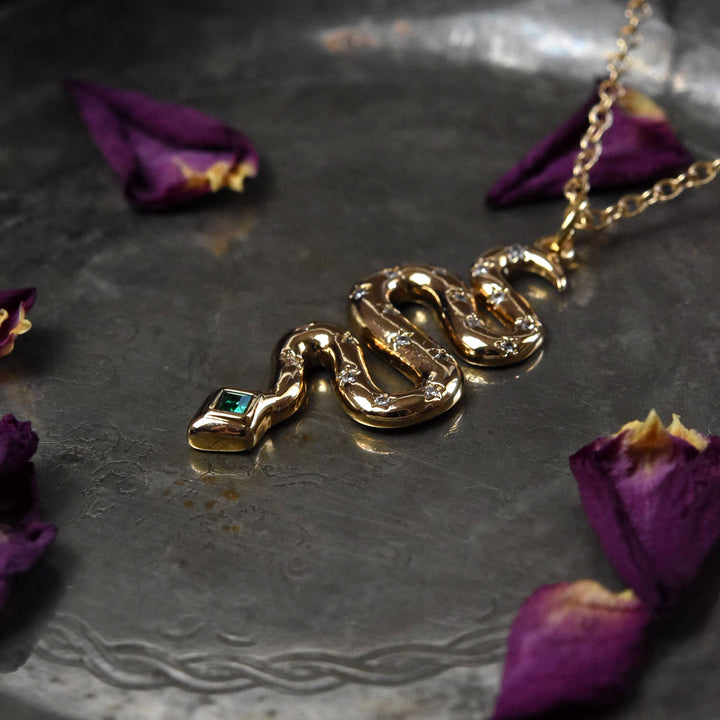 The Celestial Snake Necklace - Goldmakers Fine Jewelry