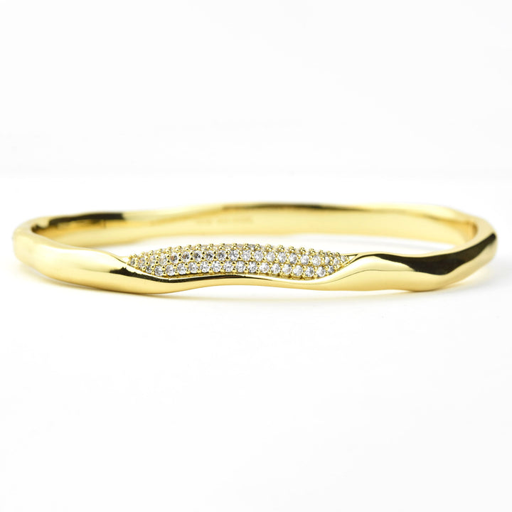 Charlotte Hinged Bangle - Goldmakers Fine Jewelry