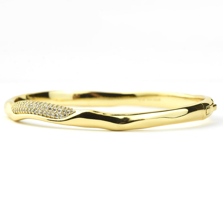 Charlotte Hinged Bangle - Goldmakers Fine Jewelry