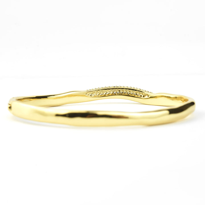 Charlotte Hinged Bangle - Goldmakers Fine Jewelry