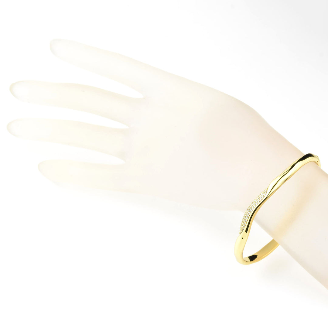 Charlotte Hinged Bangle - Goldmakers Fine Jewelry