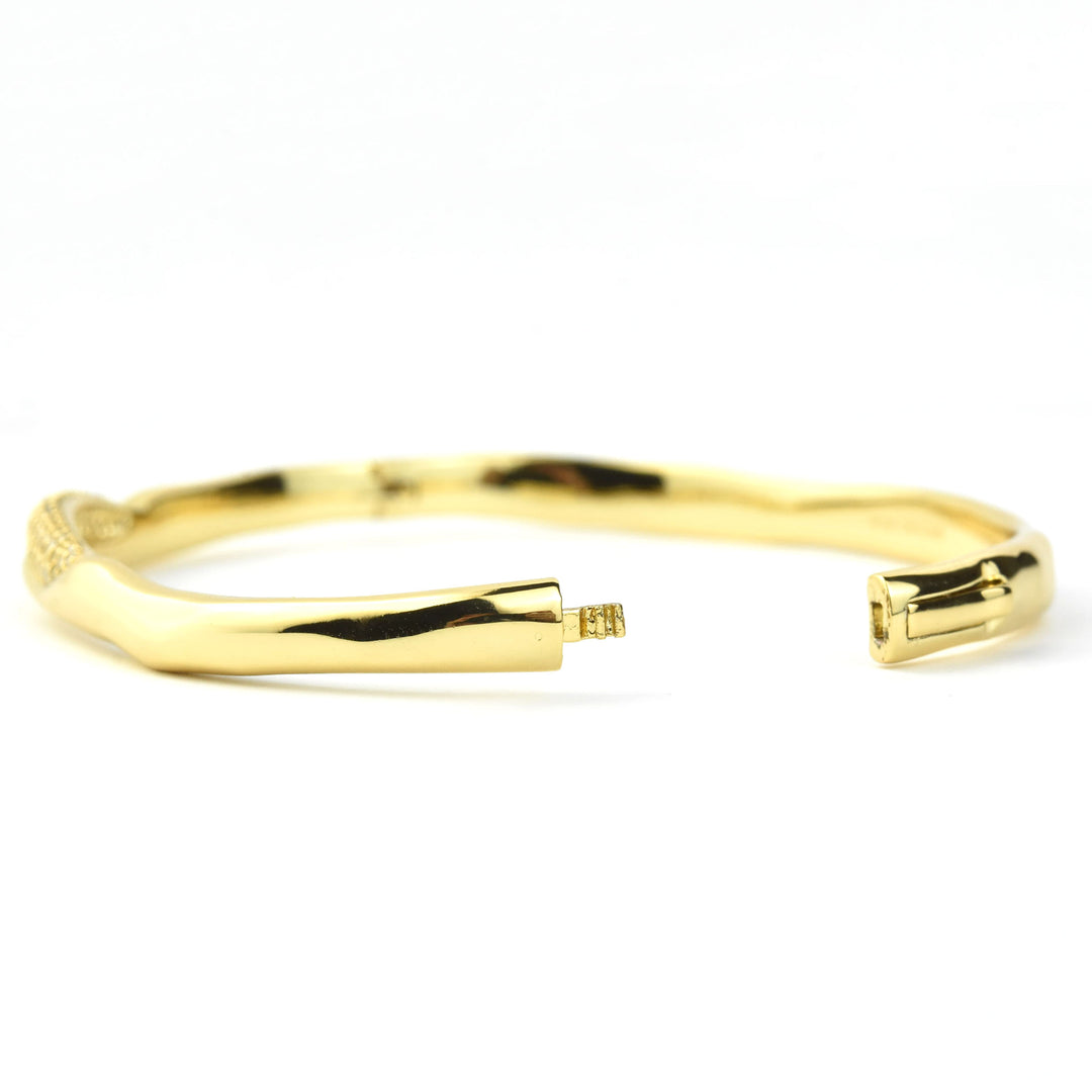 Charlotte Hinged Bangle - Goldmakers Fine Jewelry