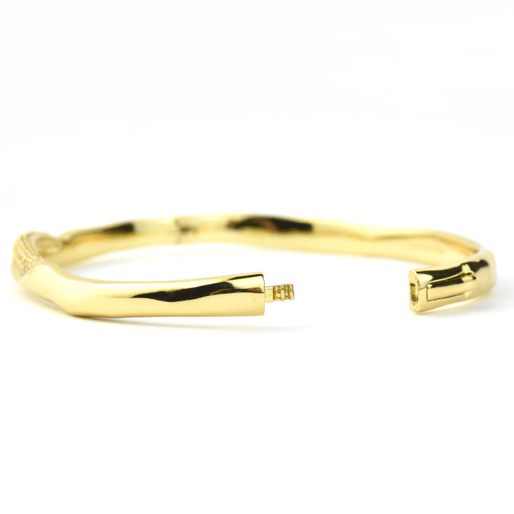 Charlotte Hinged Bangle - Goldmakers Fine Jewelry