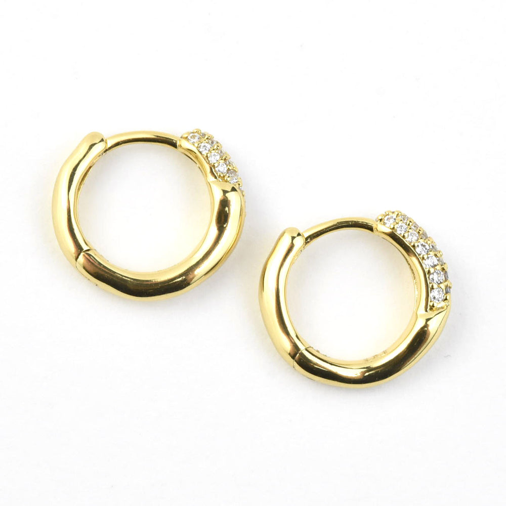 Charlotte Huggie Hoops - Goldmakers Fine Jewelry