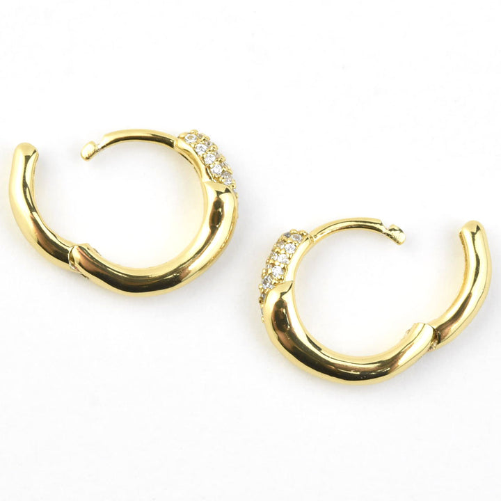 Charlotte Huggie Hoops - Goldmakers Fine Jewelry