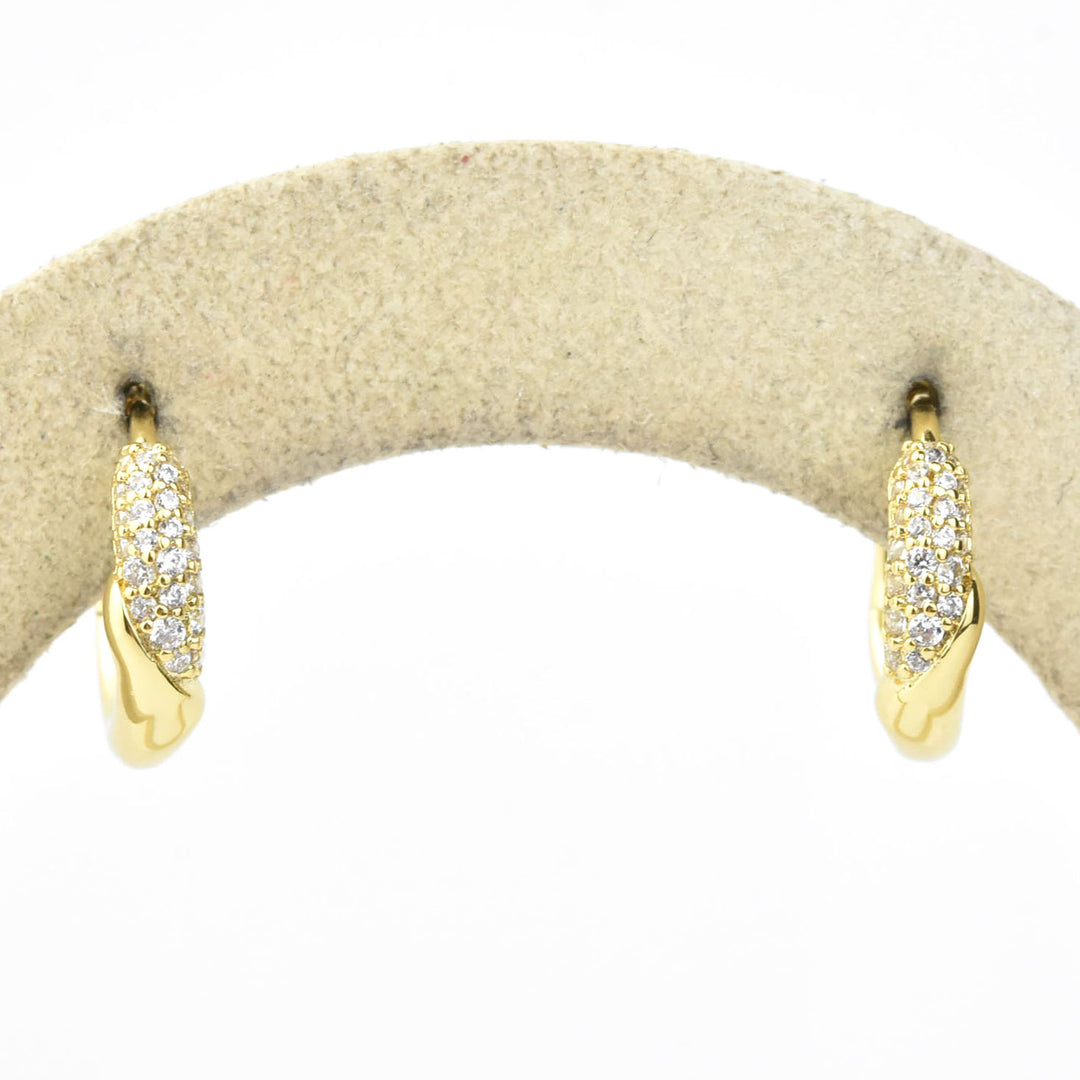Charlotte Huggie Hoops - Goldmakers Fine Jewelry