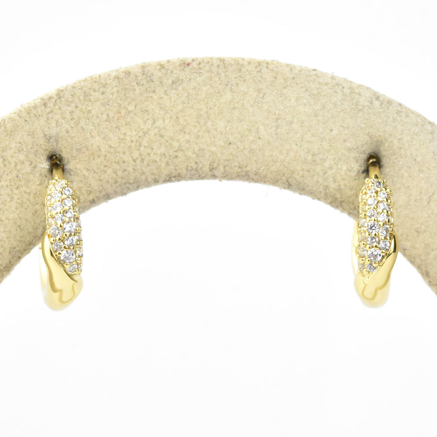 Charlotte Huggie Hoops - Goldmakers Fine Jewelry