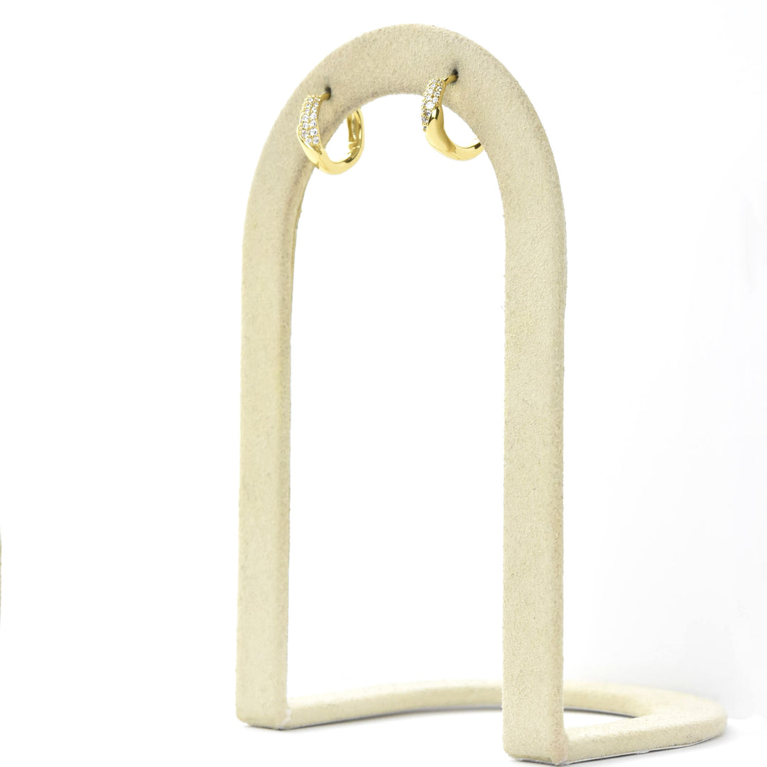 Charlotte Huggie Hoops - Goldmakers Fine Jewelry