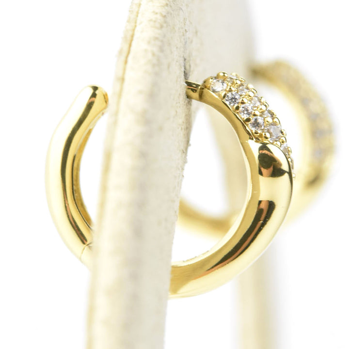 Charlotte Huggie Hoops - Goldmakers Fine Jewelry