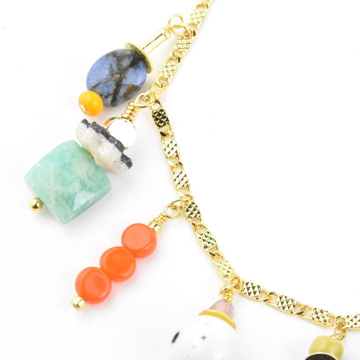 Charm Necklace, Bright Beads