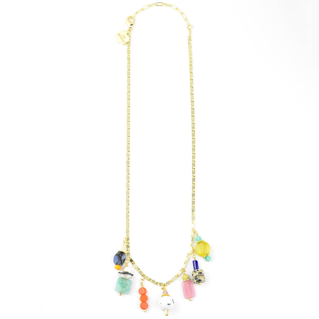 Charm Necklace, Bright Beads