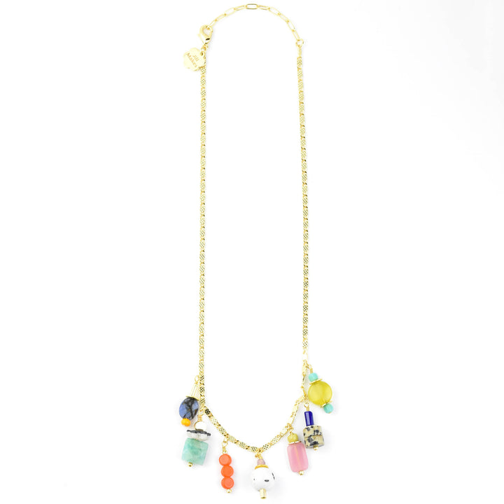 Charm Necklace, Bright Beads