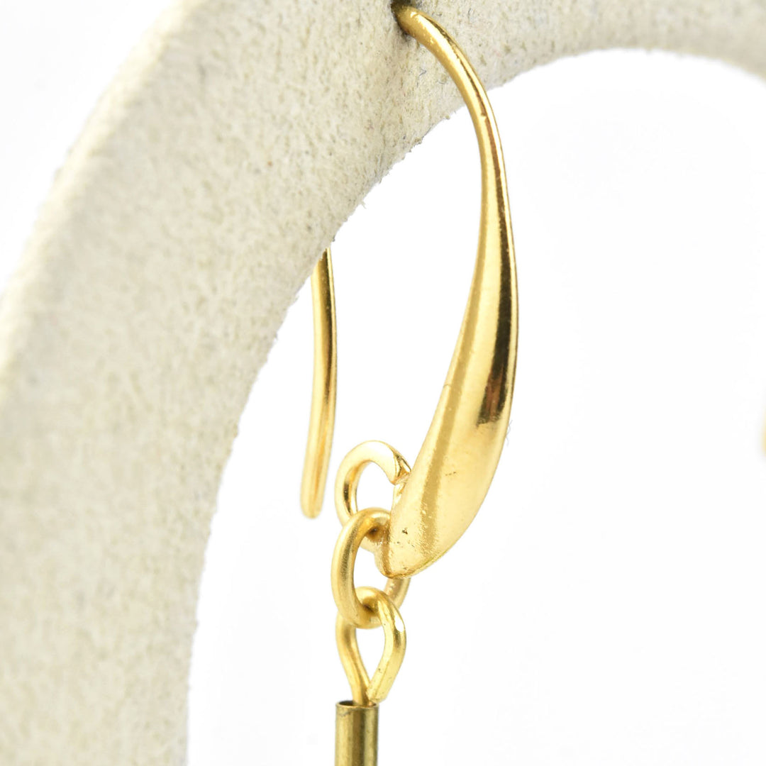 Chartreuse Disc Earrings - Goldmakers Fine Jewelry